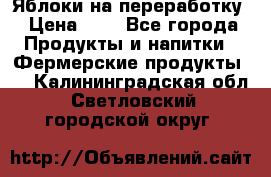 Яблоки на переработку › Цена ­ 7 - Все города Продукты и напитки » Фермерские продукты   . Калининградская обл.,Светловский городской округ 